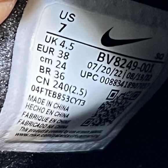 Nike Air Force 1 Lover XX Shoes Womens Size 7 Mule Slip On BV8249-001 - Picture 5 of 9